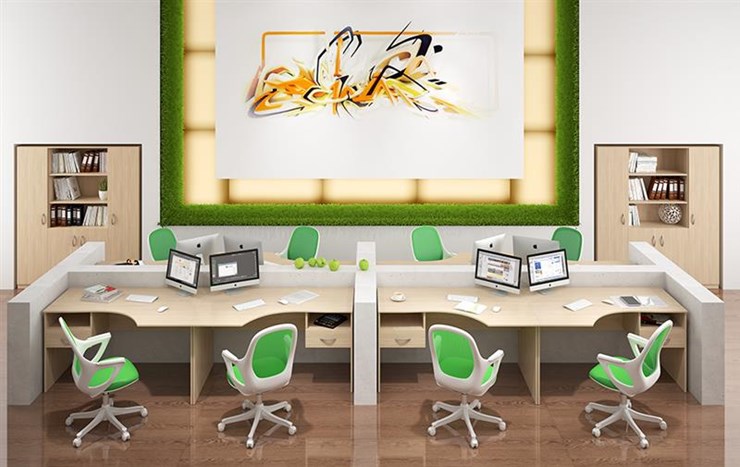 Набор мебели в офис SIMPLE с эргономичными столами и тумбами во Владимире - изображение 6
